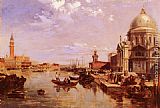 Pritchett Paintings - A View of the San Giorgio Church and the Grand Canal by Edward Pritchett